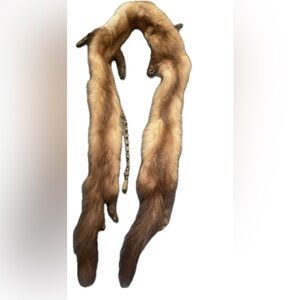 One of a kind, Schiaparelli fur stole/scarf/wrap, avant-garde Italian fashion!